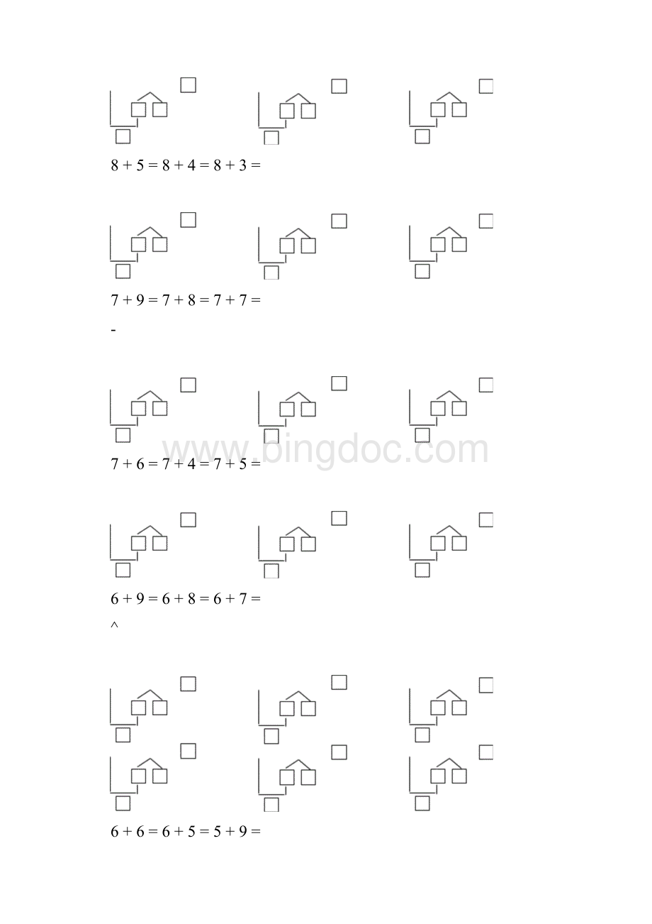 100道凑十法练习Word格式.docx_第2页