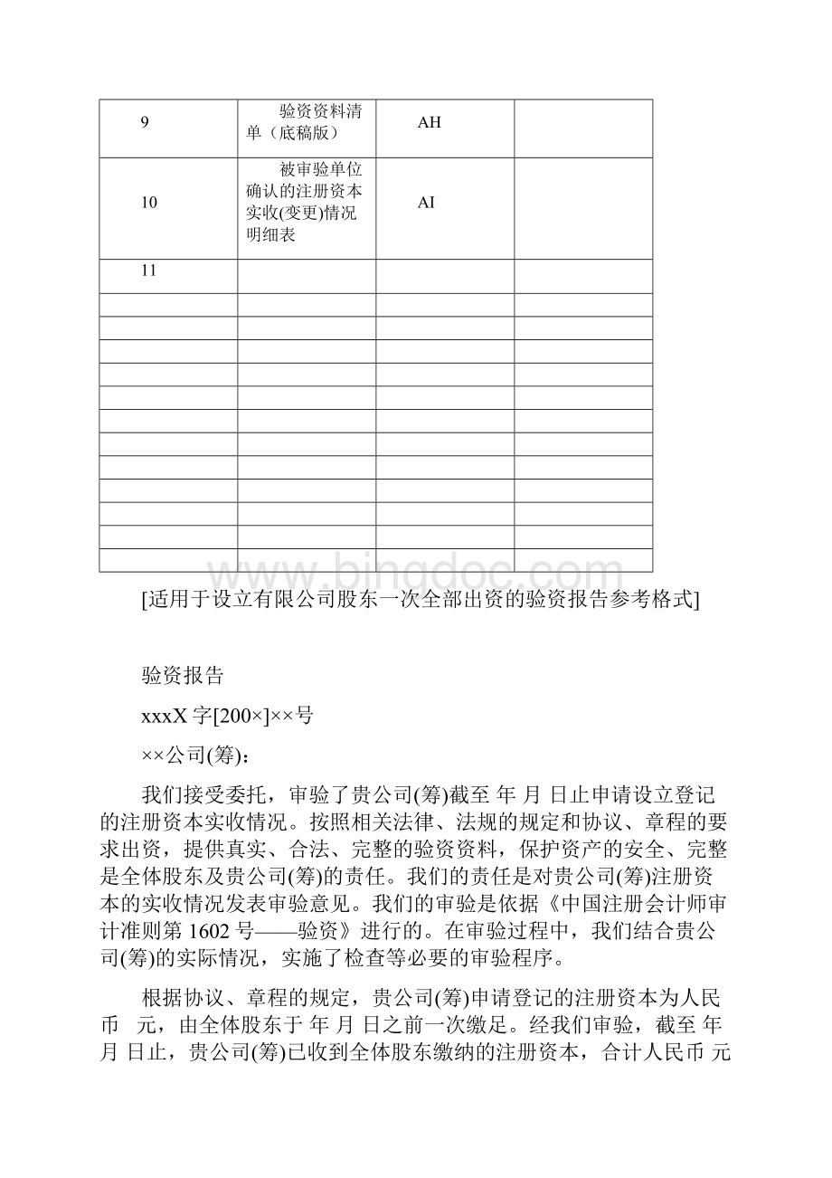 会计师事务所验资工作底稿模板.docx_第3页