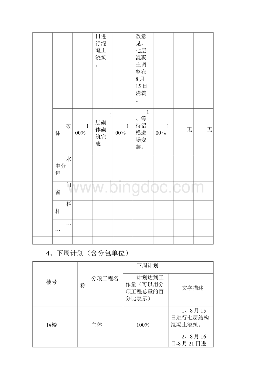 最新项目周报模板docWord文件下载.docx_第3页