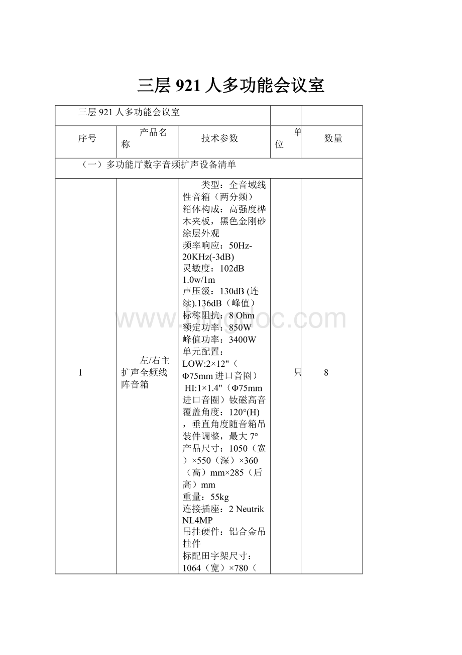 三层921人多功能会议室.docx