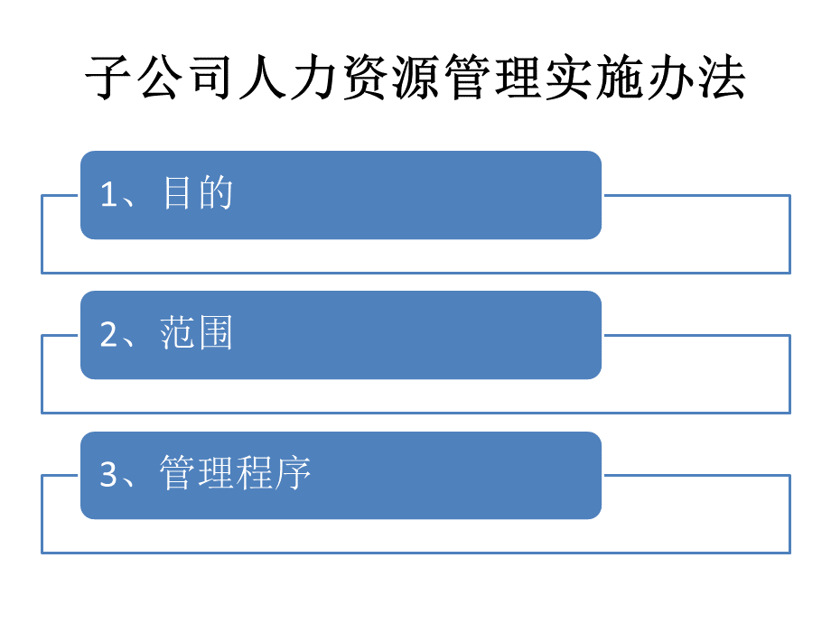 子公司人力资源管理实施办法.pptx_第1页