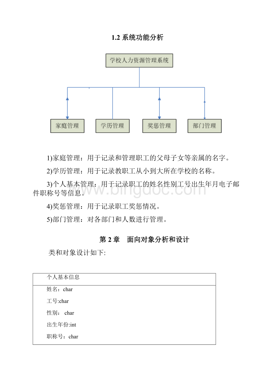 学校人力资源管理系统Word格式.docx_第2页