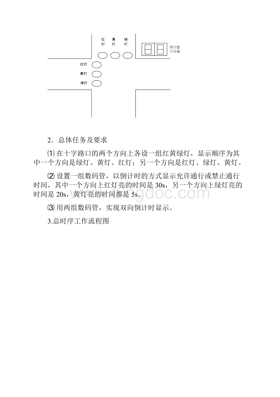 数字逻辑课程设计报告交通灯控制器.docx_第2页