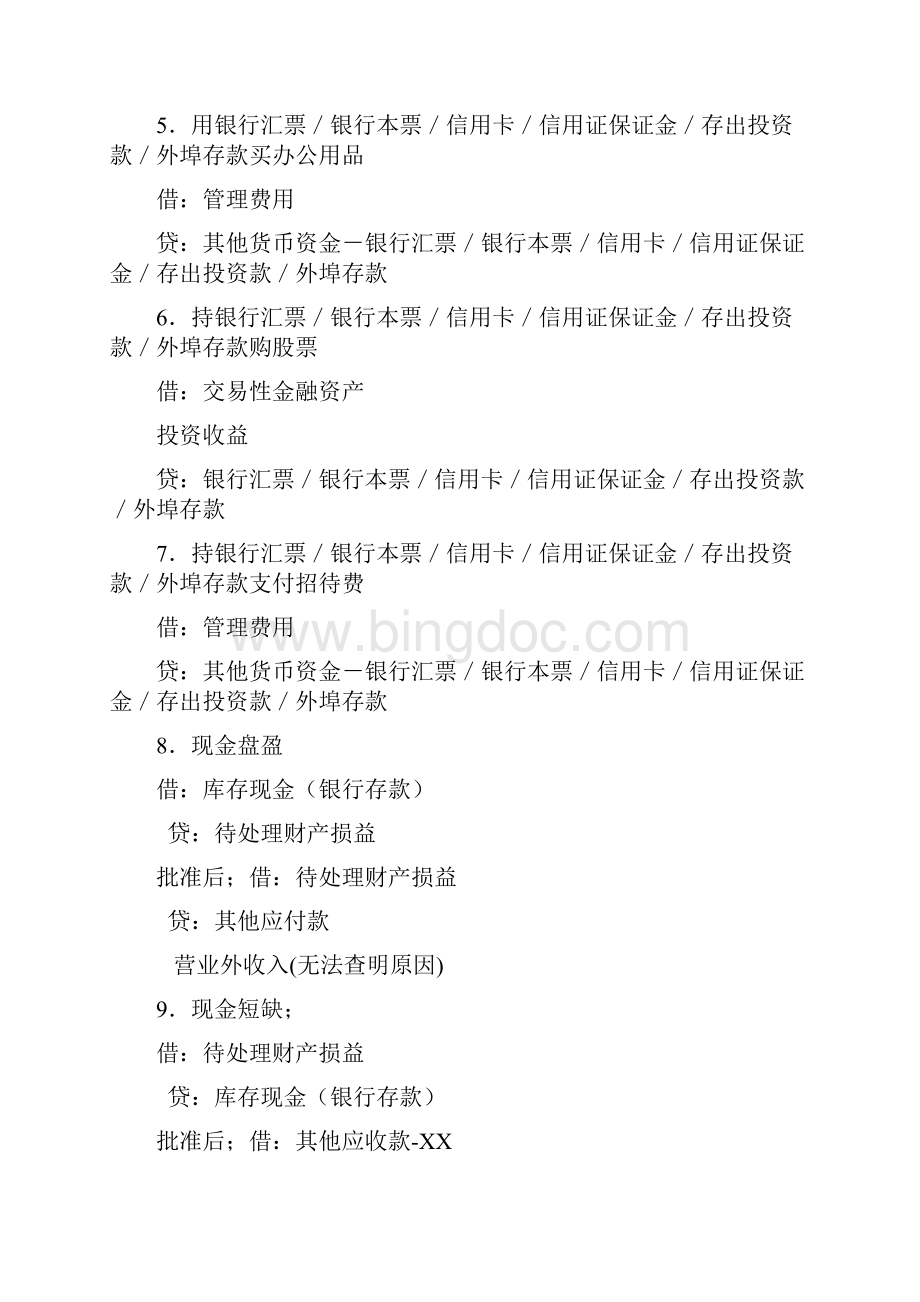 初级会计实务会计分录总结大全最新最全Word下载.docx_第2页