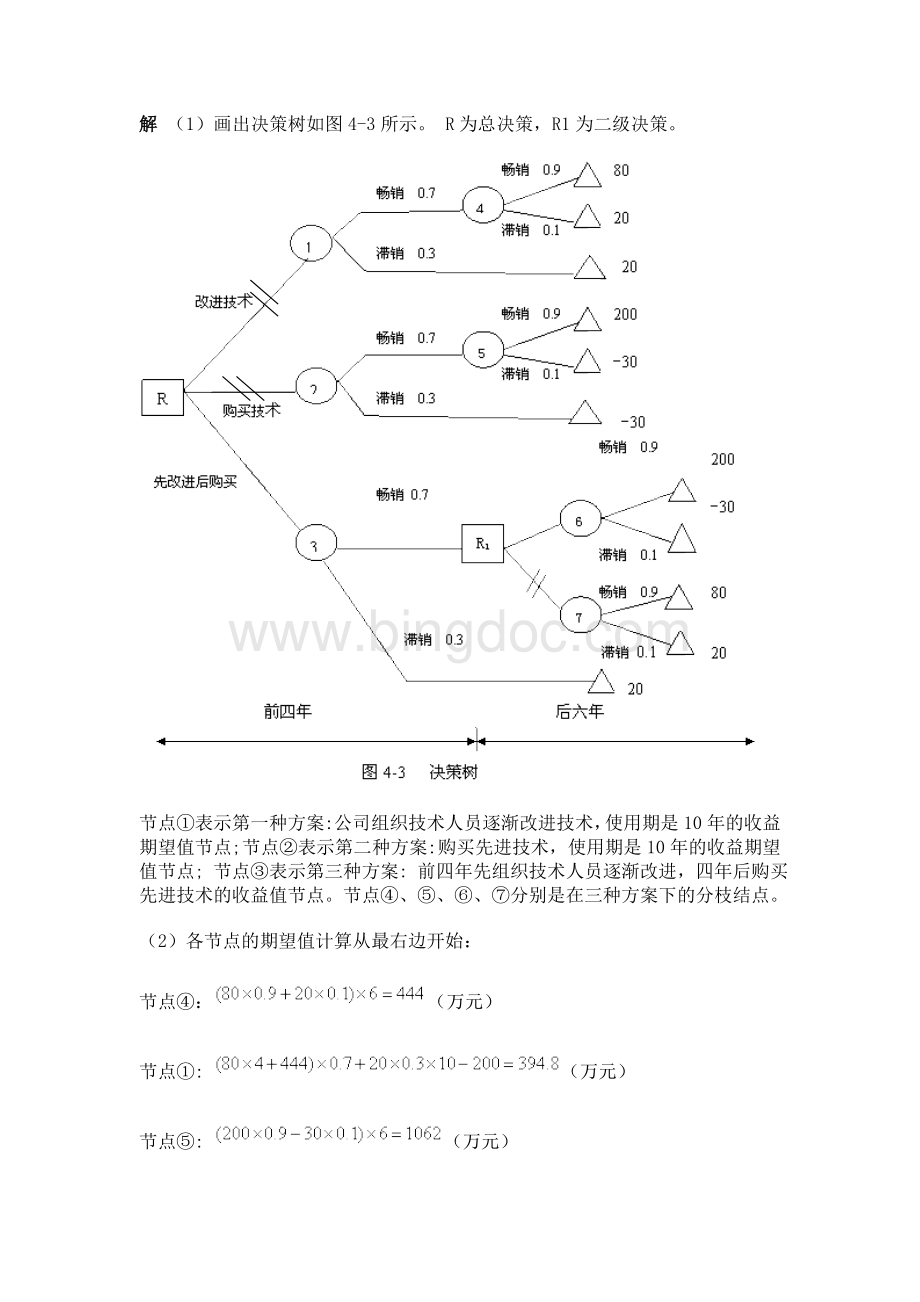 管理学决策树习题及答案.doc_第3页