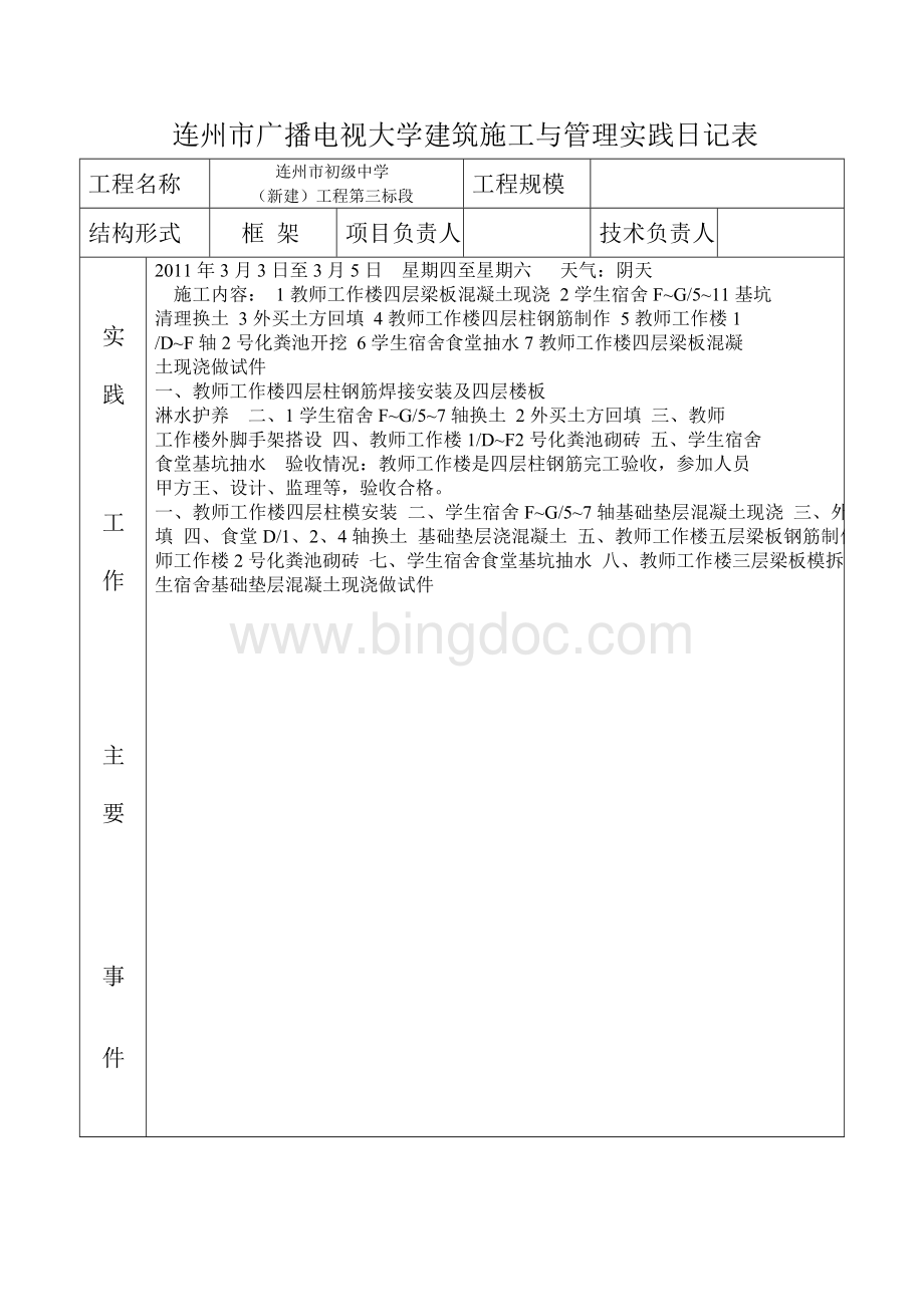 电大建筑施工与管理实践日记范本.doc_第2页