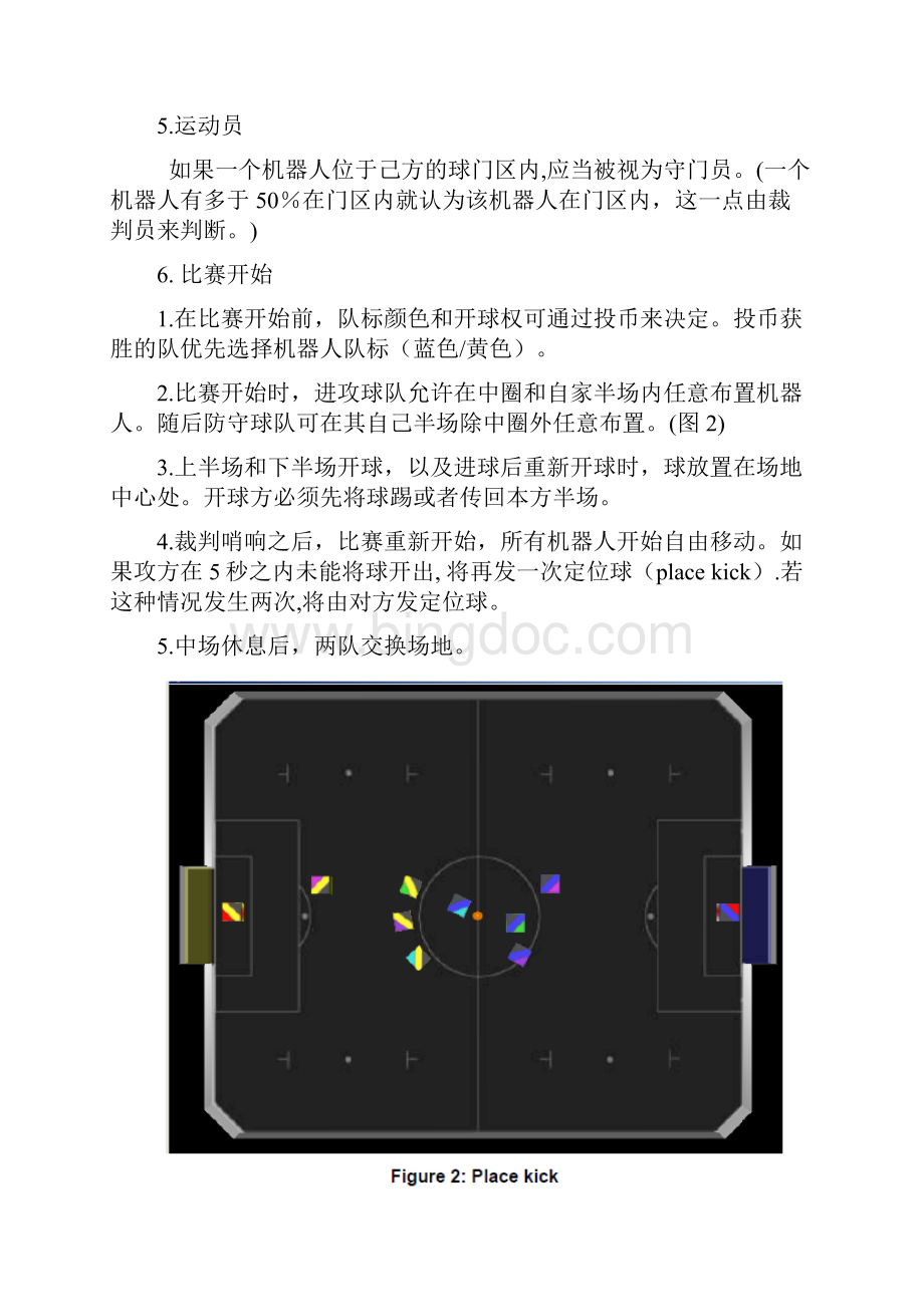 FIRA仿真型机器人足球Simuro5v5比赛规则中文版Word下载.docx_第3页
