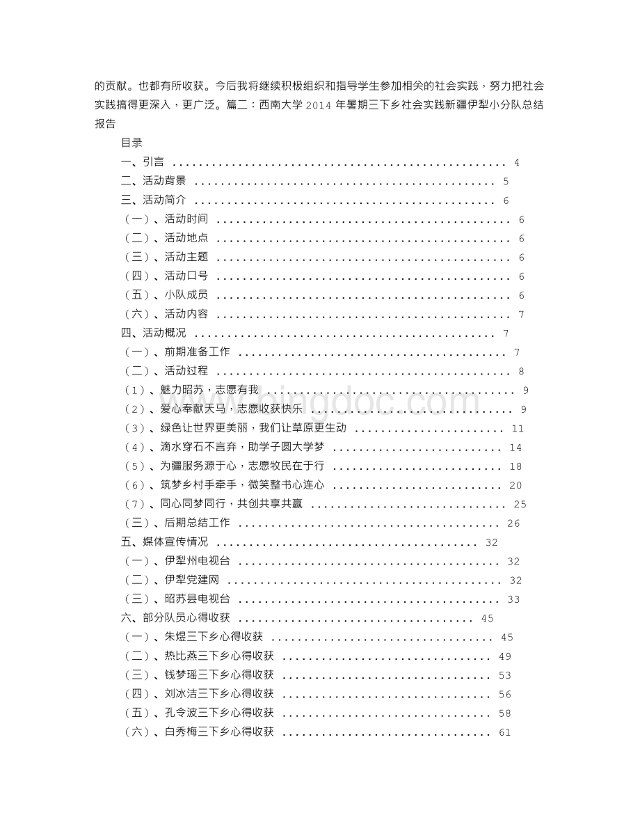 暑期社会实践小分队总结报告Word文档下载推荐.doc_第2页