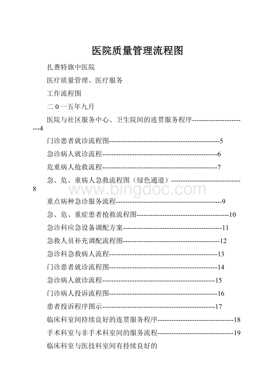 医院质量管理流程图.docx_第1页