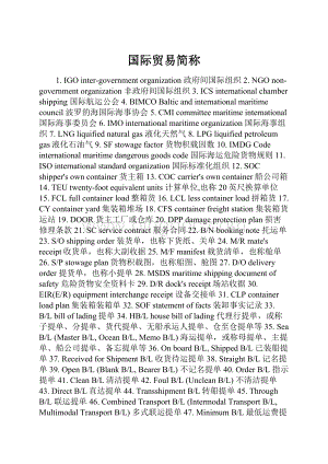 国际贸易简称.docx