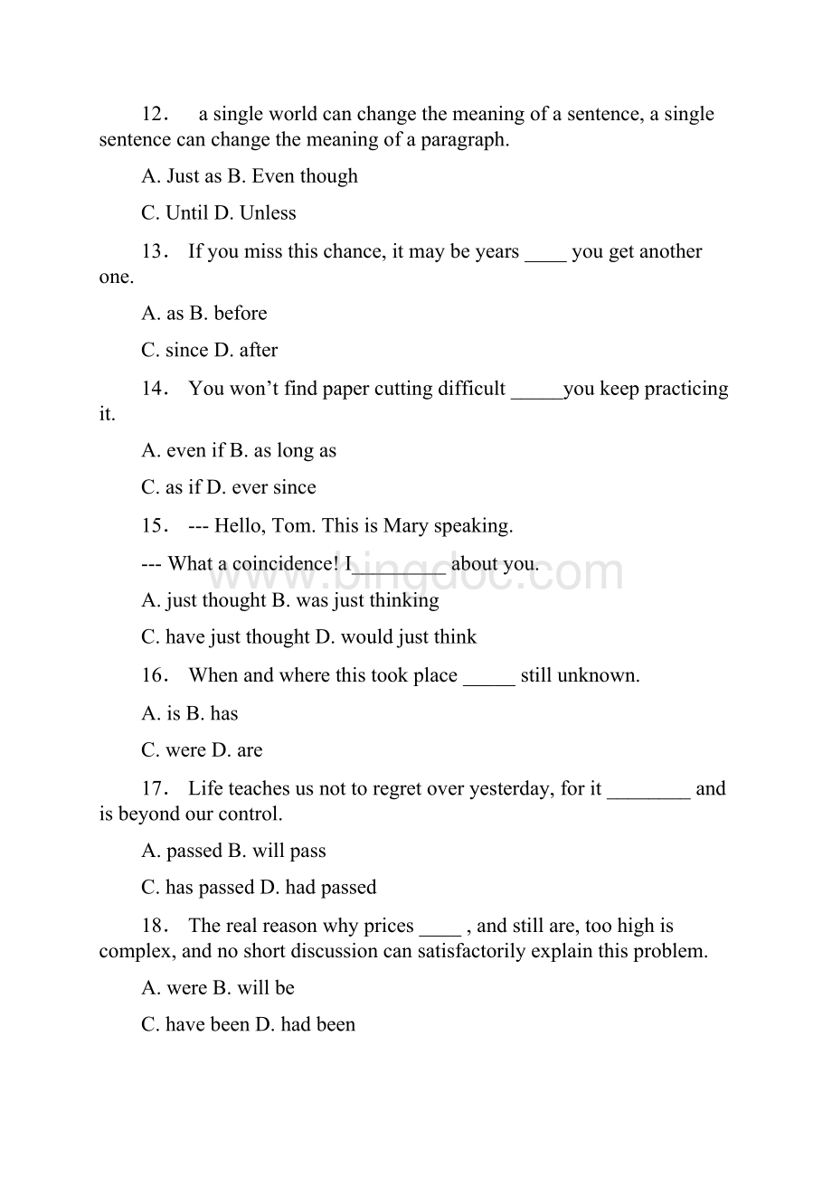 高二英语上学期周练习题94Word格式文档下载.docx_第3页