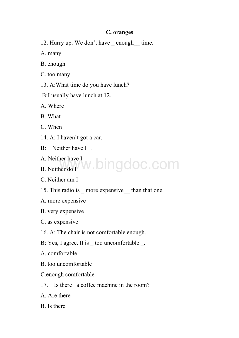 英语模拟试题全部答案已写上去Word文件下载.docx_第3页