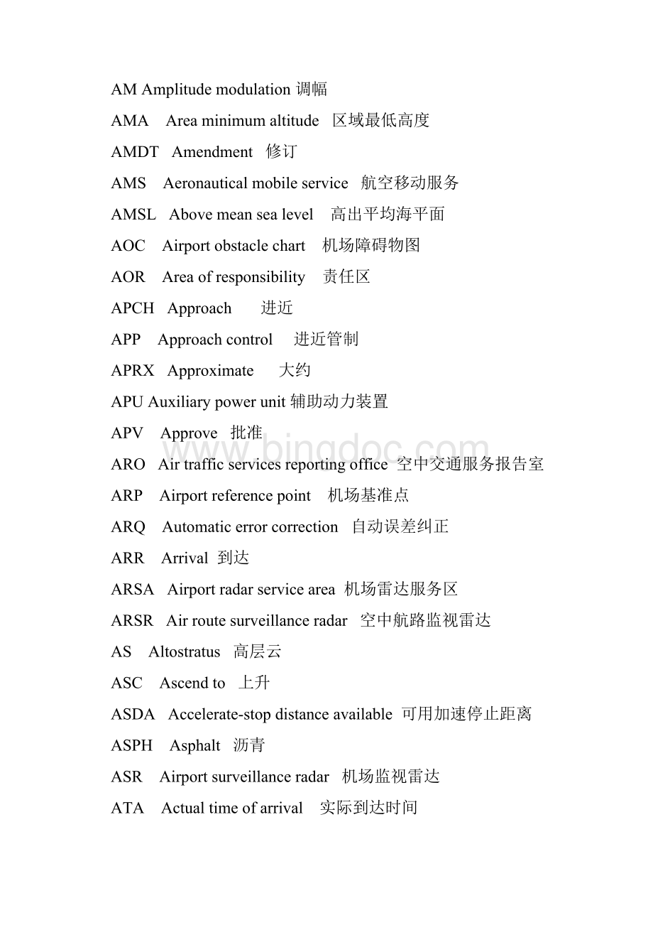 空管民航缩略语大全Word文档下载推荐.docx_第3页