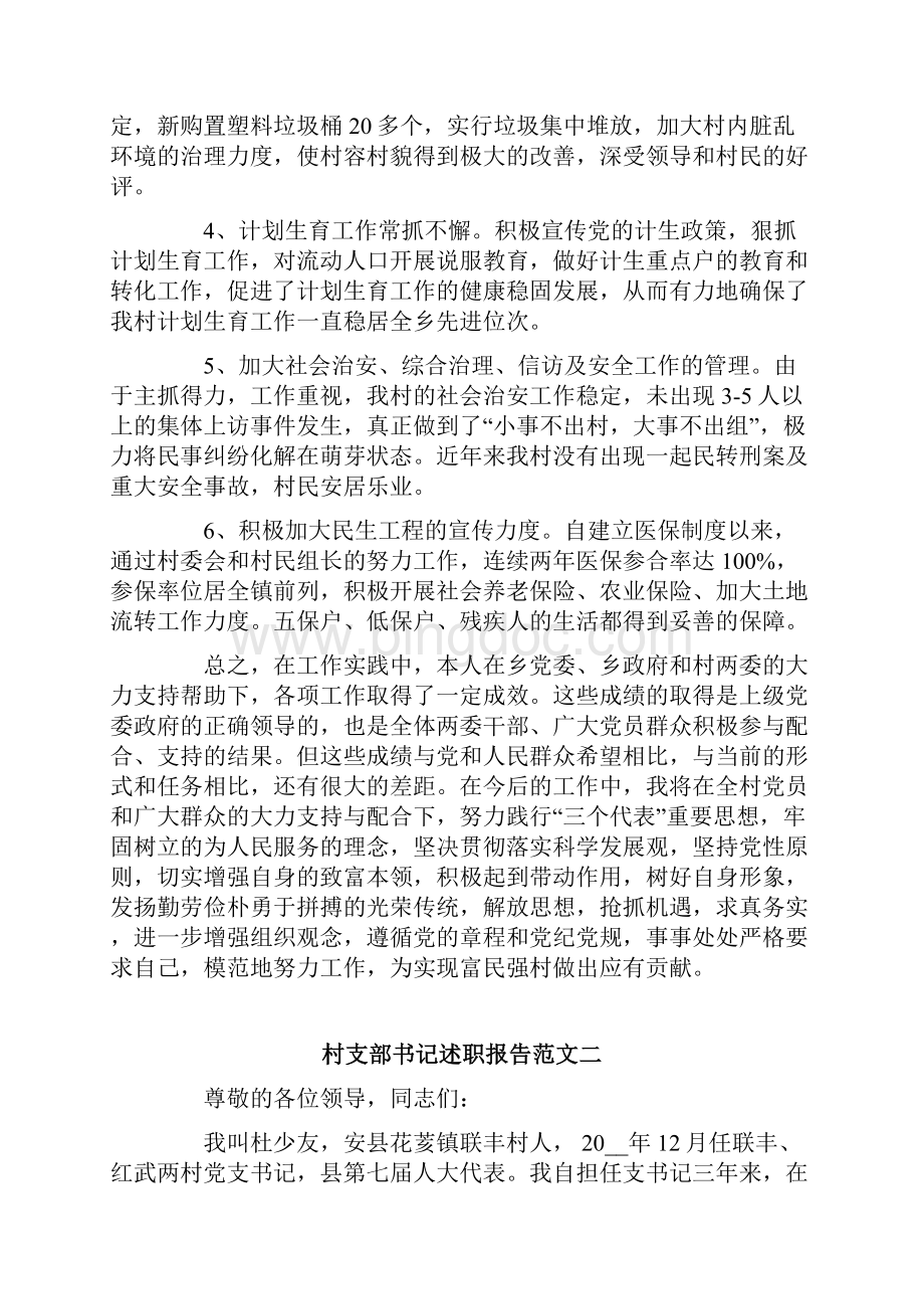 村支部书记述职报告.docx_第3页