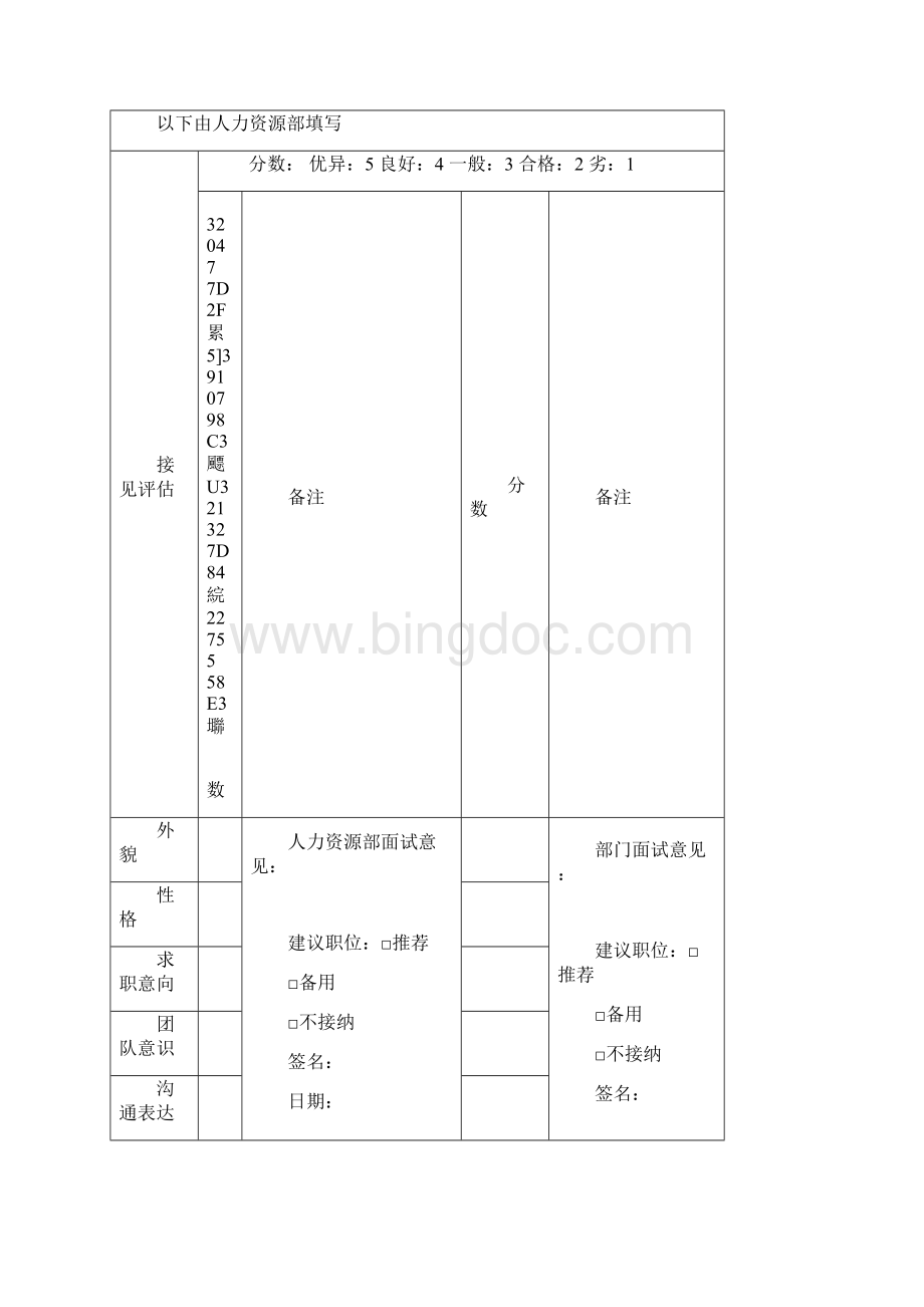 新员工面试登记表.docx_第3页