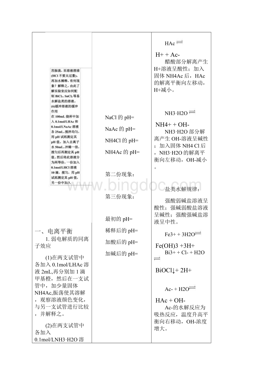 实验三四离解平衡沉淀溶解平衡.docx_第3页