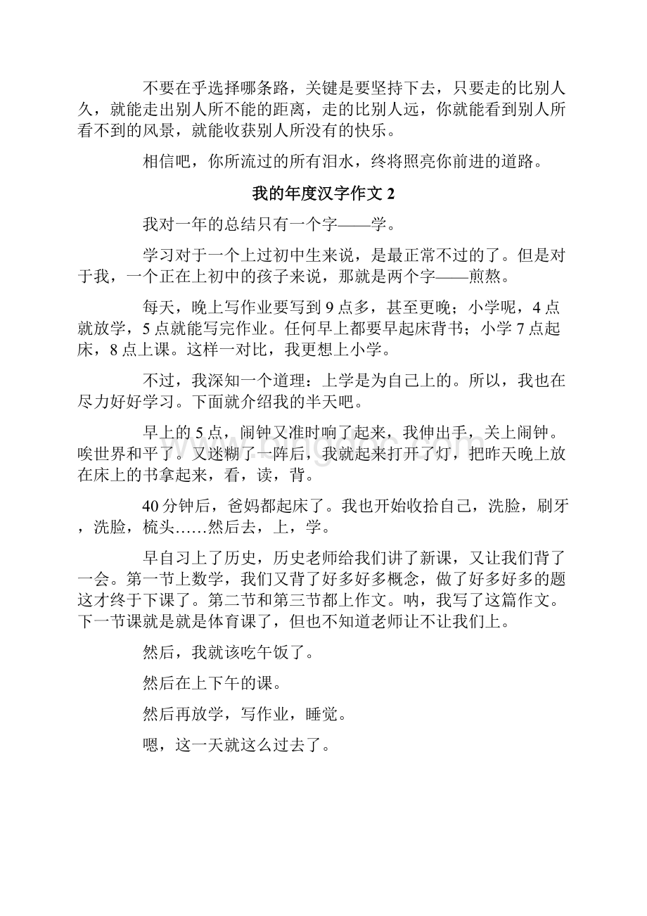 我的年度汉字作文集合15篇.docx_第2页