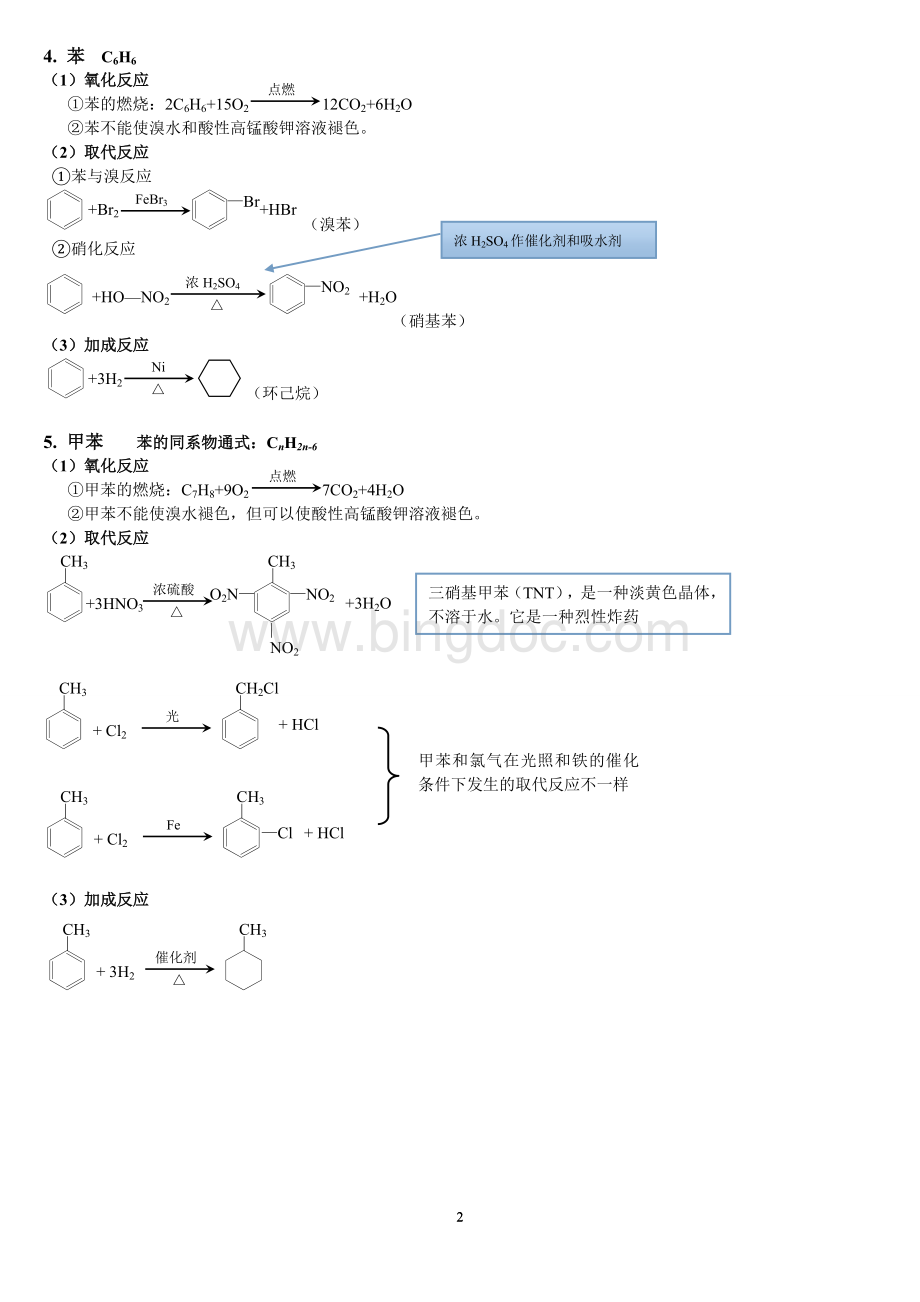 高中有机化学方程式总结.doc_第2页