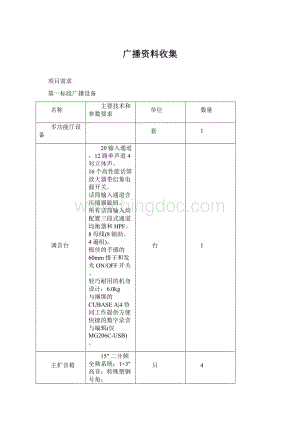 广播资料收集Word文档格式.docx