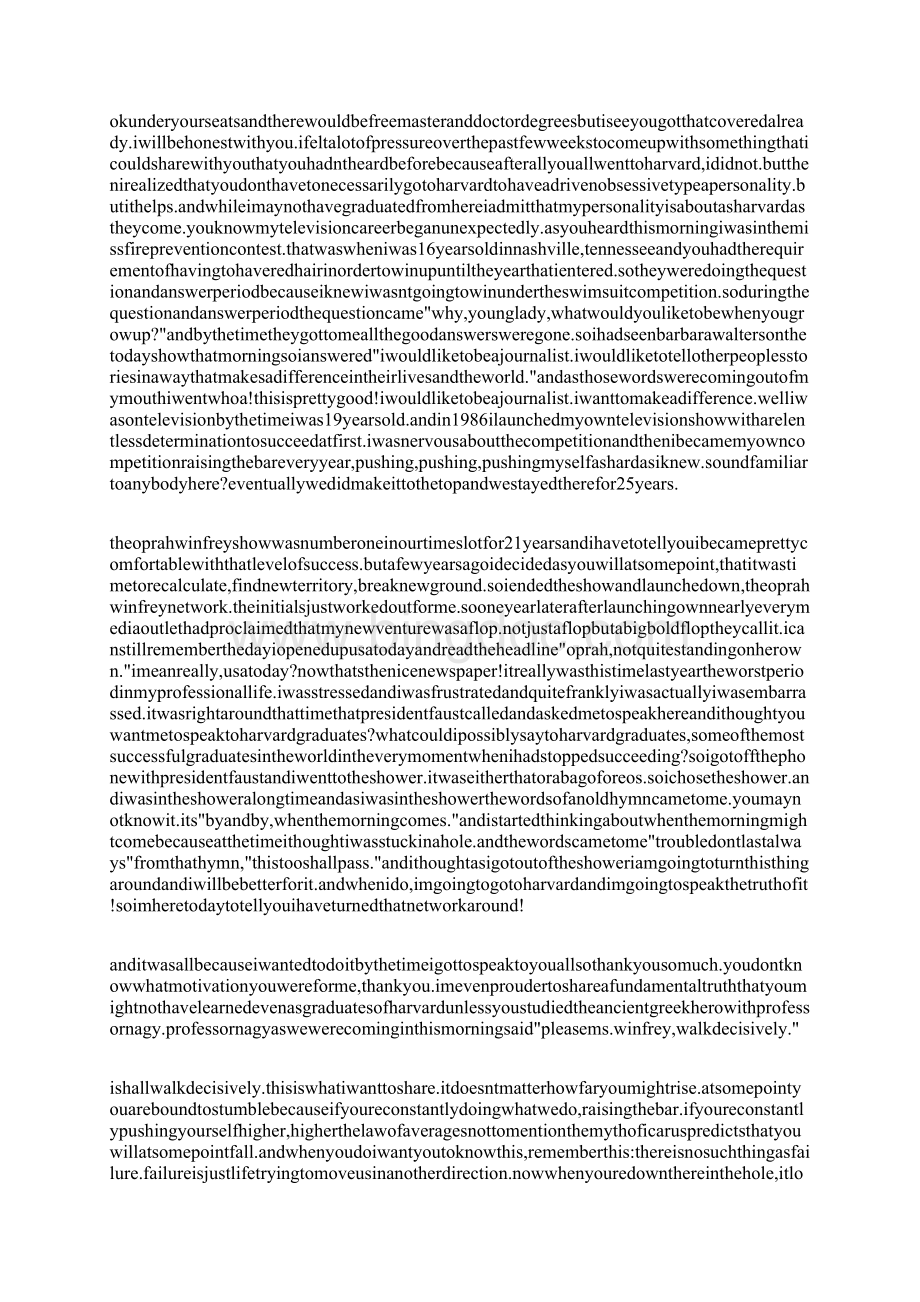 奥普拉在哈佛大学毕业典礼上的演讲稿文档格式.docx_第2页