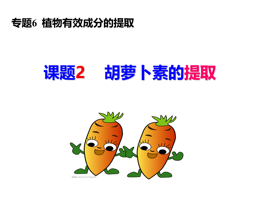 市级公开课2015.06.03胡萝卜素的提取.ppt