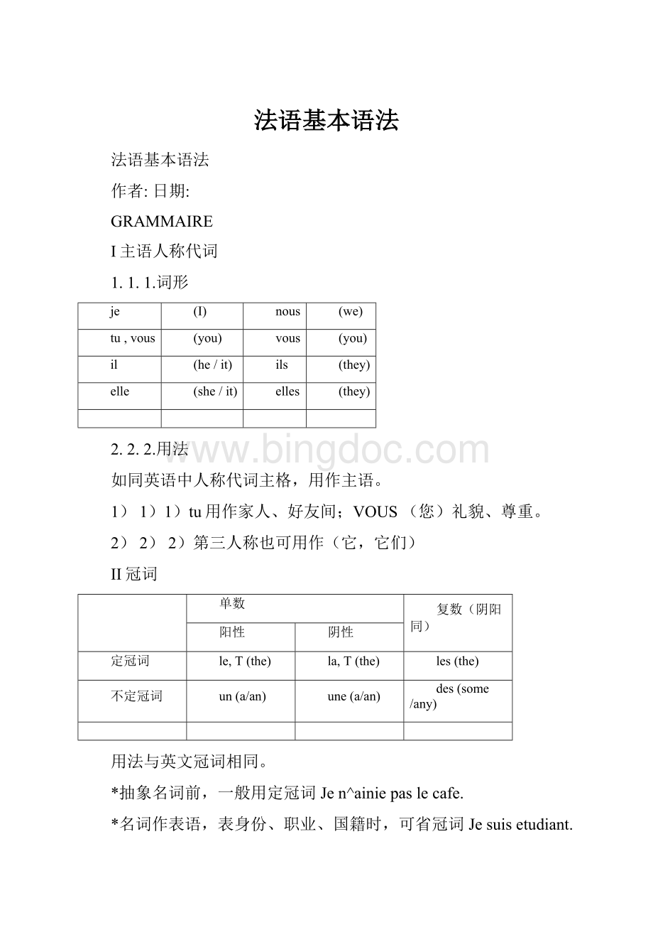 法语基本语法.docx_第1页