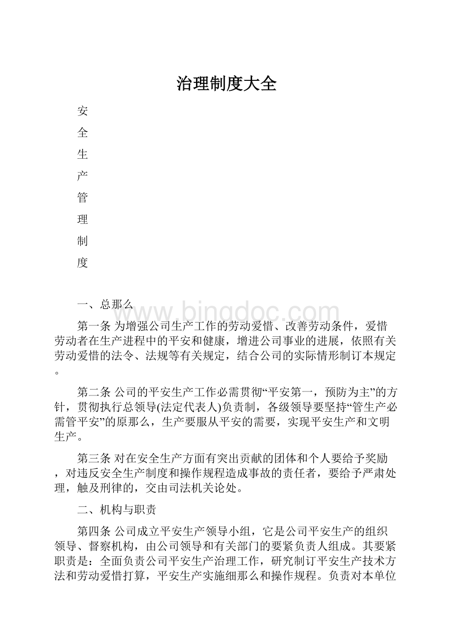 治理制度大全.docx