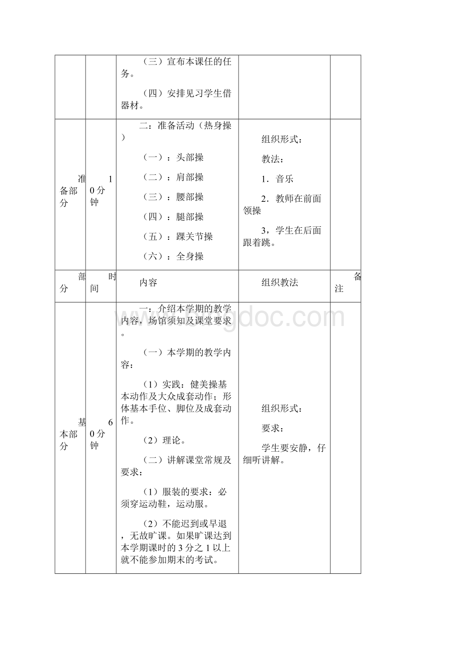 健美操全套教案Word文档下载推荐.docx_第2页