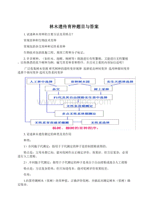 林木遗传育种题目与答案.docx