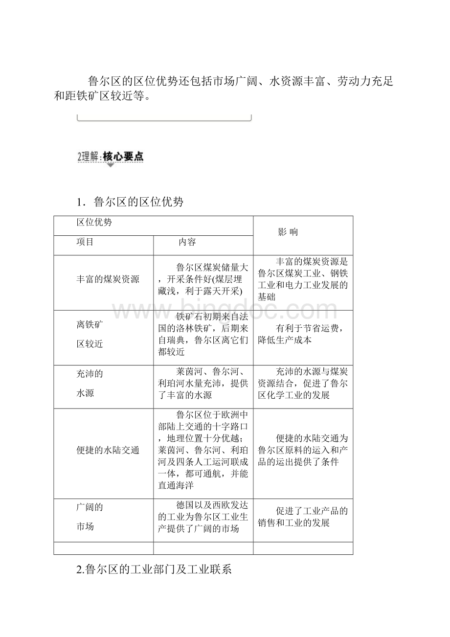 高三地理鲁教版第11单元专题2资源开发与区域可持Word下载.docx_第2页