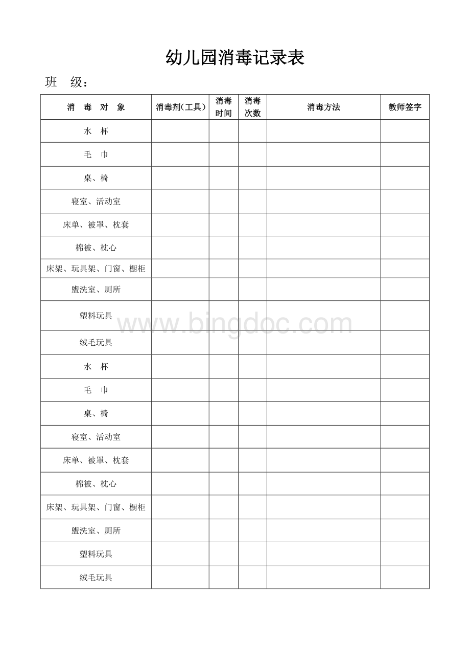 幼儿园消毒方法一览表.doc_第2页