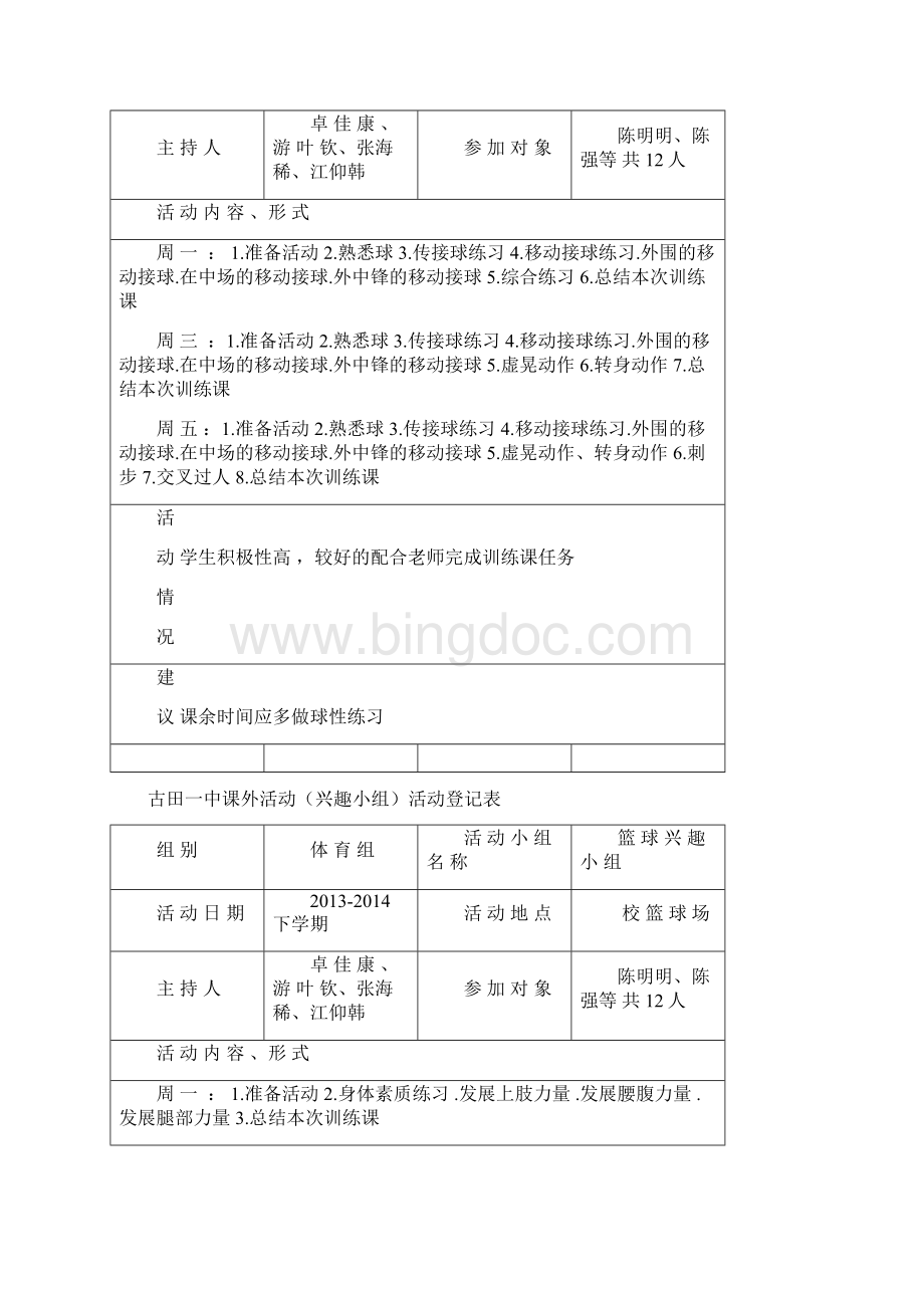 篮球兴趣小组活动登记表.docx_第2页