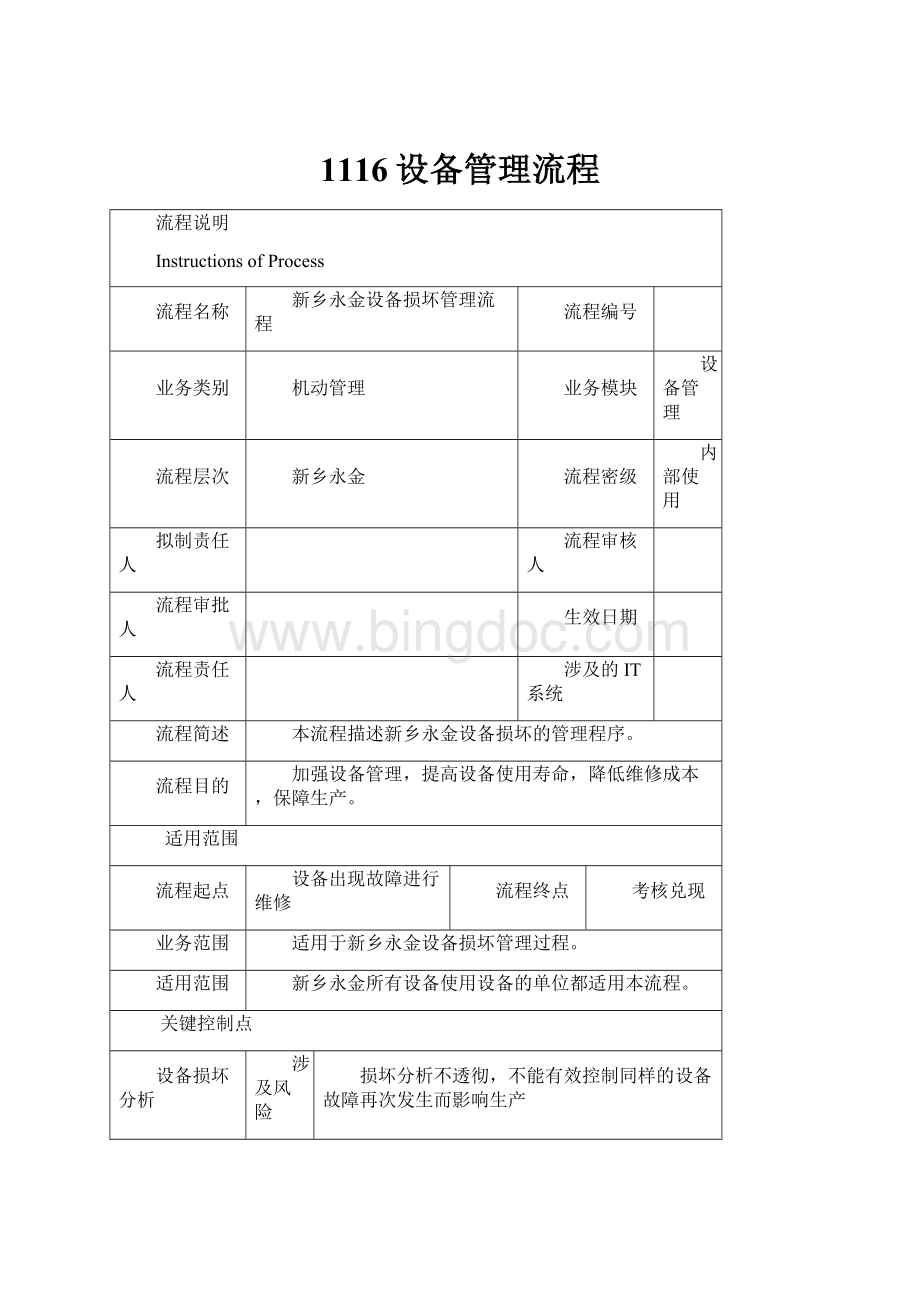 1116设备管理流程Word下载.docx