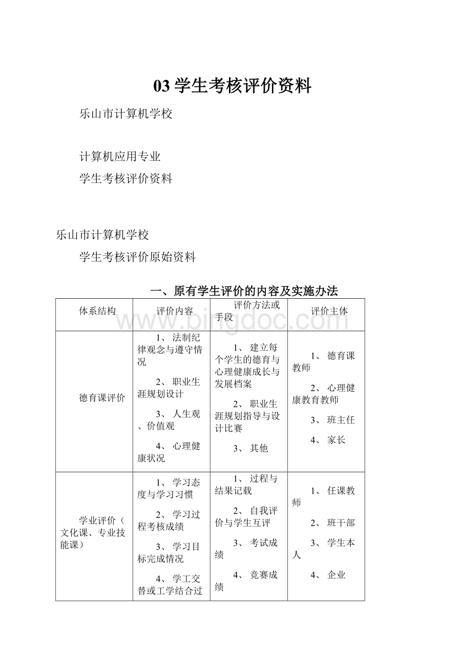 03学生考核评价资料文档格式.docx_第1页