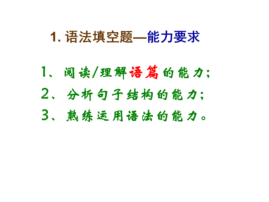 语法填空解题技巧【精品PPT】.ppt