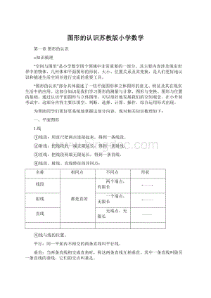 图形的认识苏教版小学数学Word下载.docx