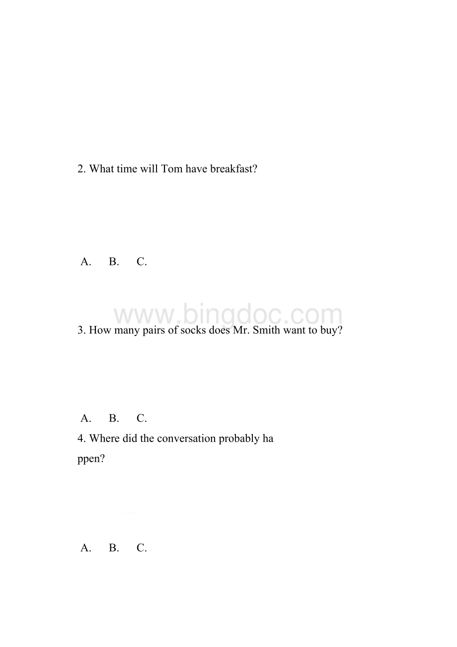 九年级英语上学期模拟试题.docx_第2页
