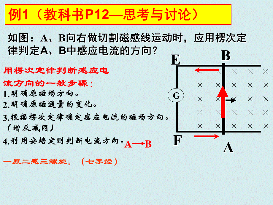 《4.3楞次定律习题课(第二课时)》(选修3-2).ppt