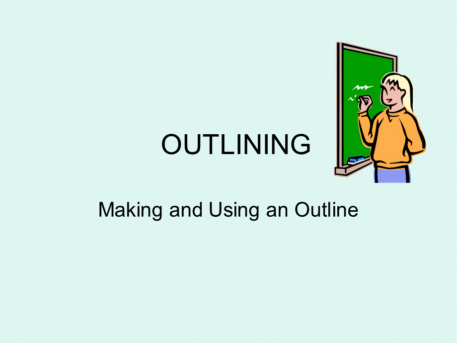 OUTLINING.ppt