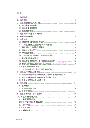 门式起重机应急救援预案Word文档格式.doc