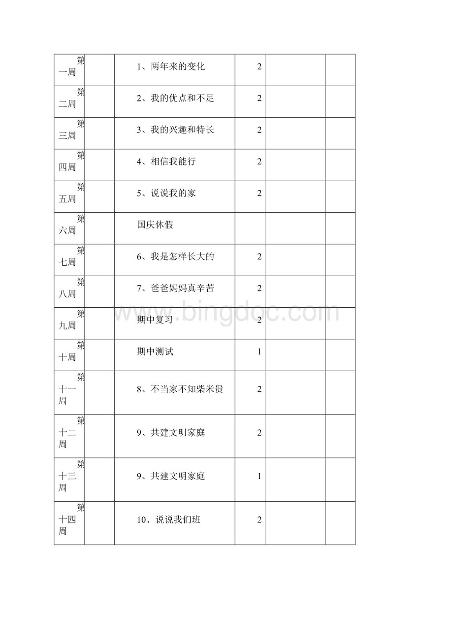 审定未来版三年级上册品德与社会全册教案教学设计.docx_第3页