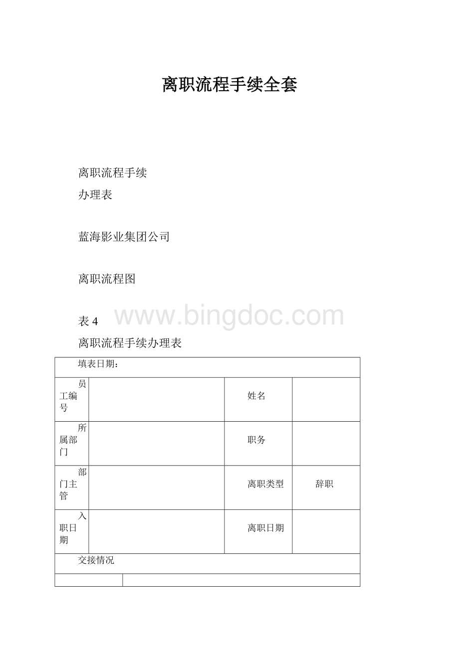 离职流程手续全套Word格式.docx_第1页