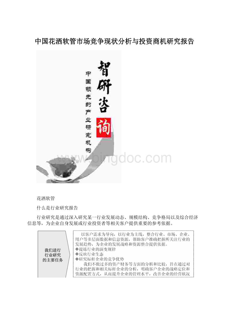 中国花洒软管市场竞争现状分析与投资商机研究报告.docx_第1页