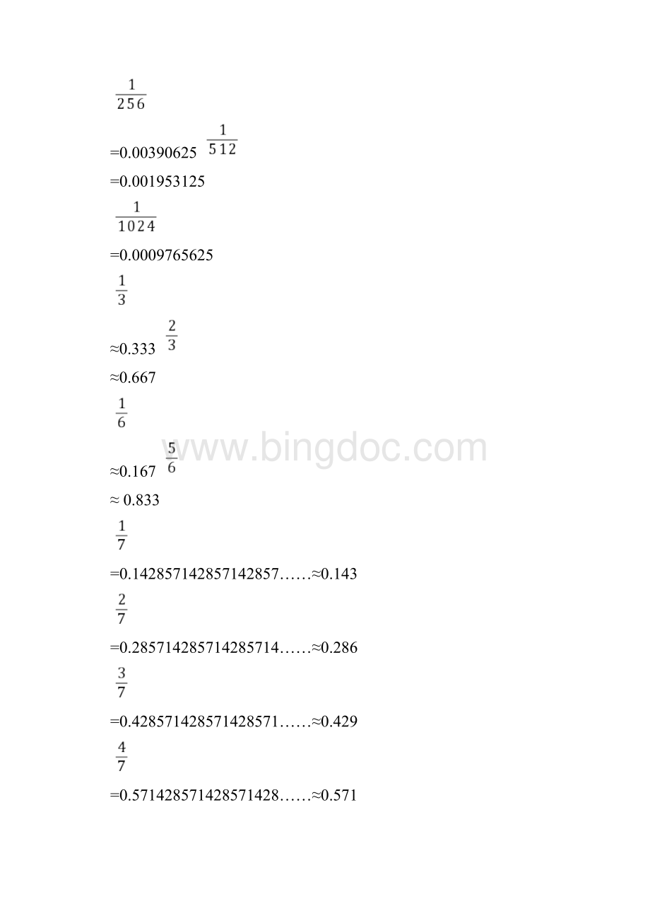 小学数学常用分数小数互化.docx_第3页