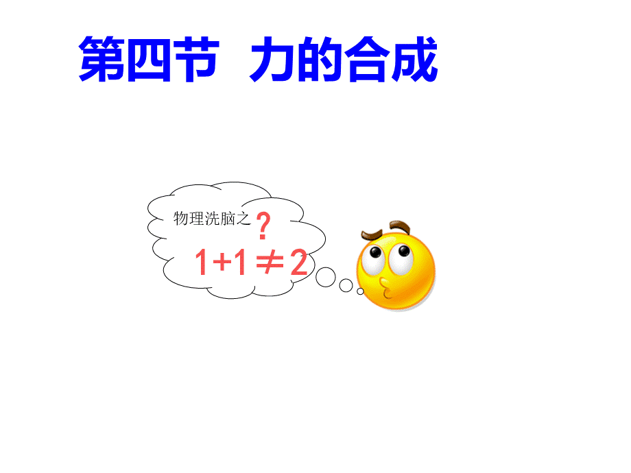 力的合成公开课课件.ppt