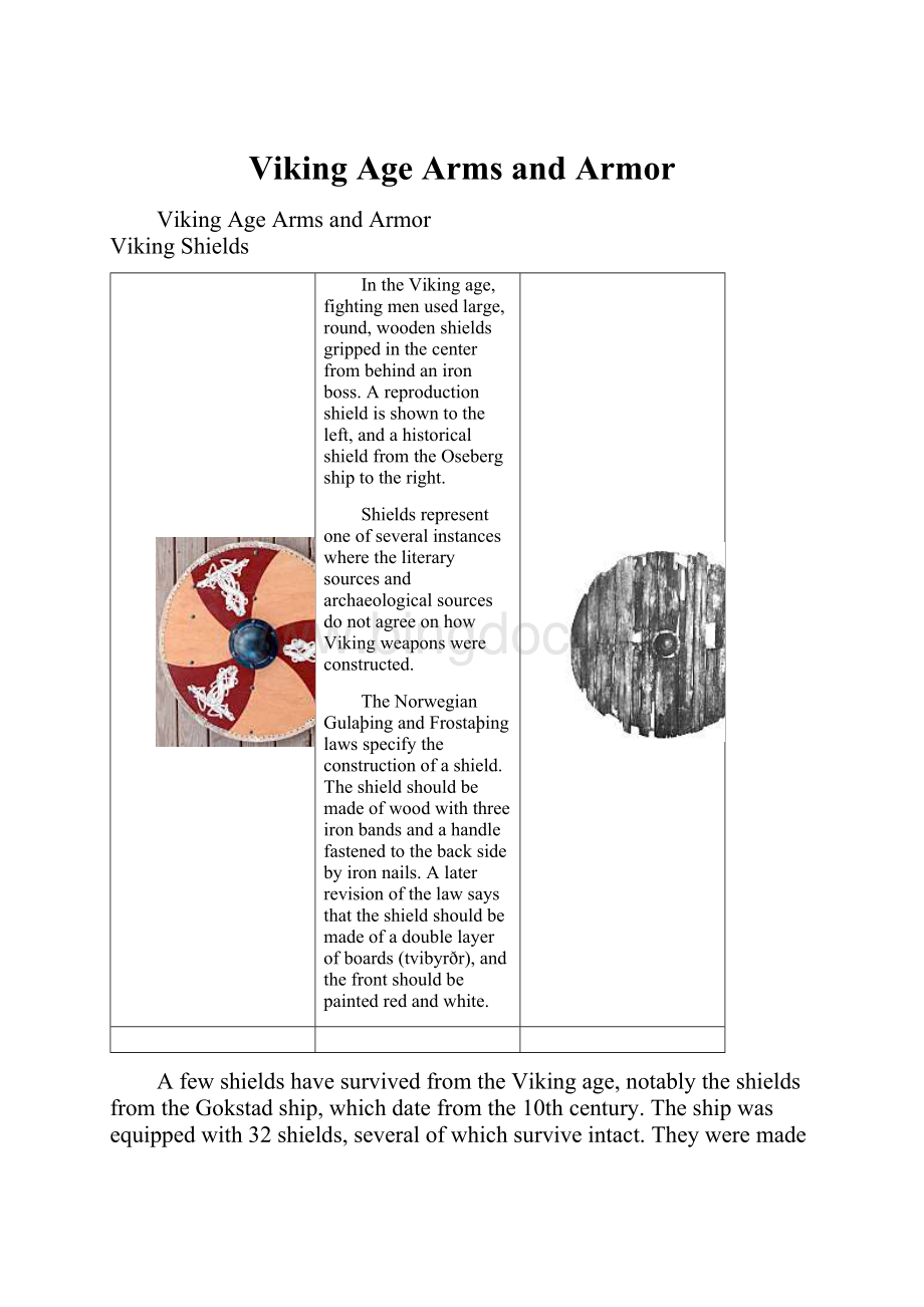 Viking Age Arms and Armor.docx