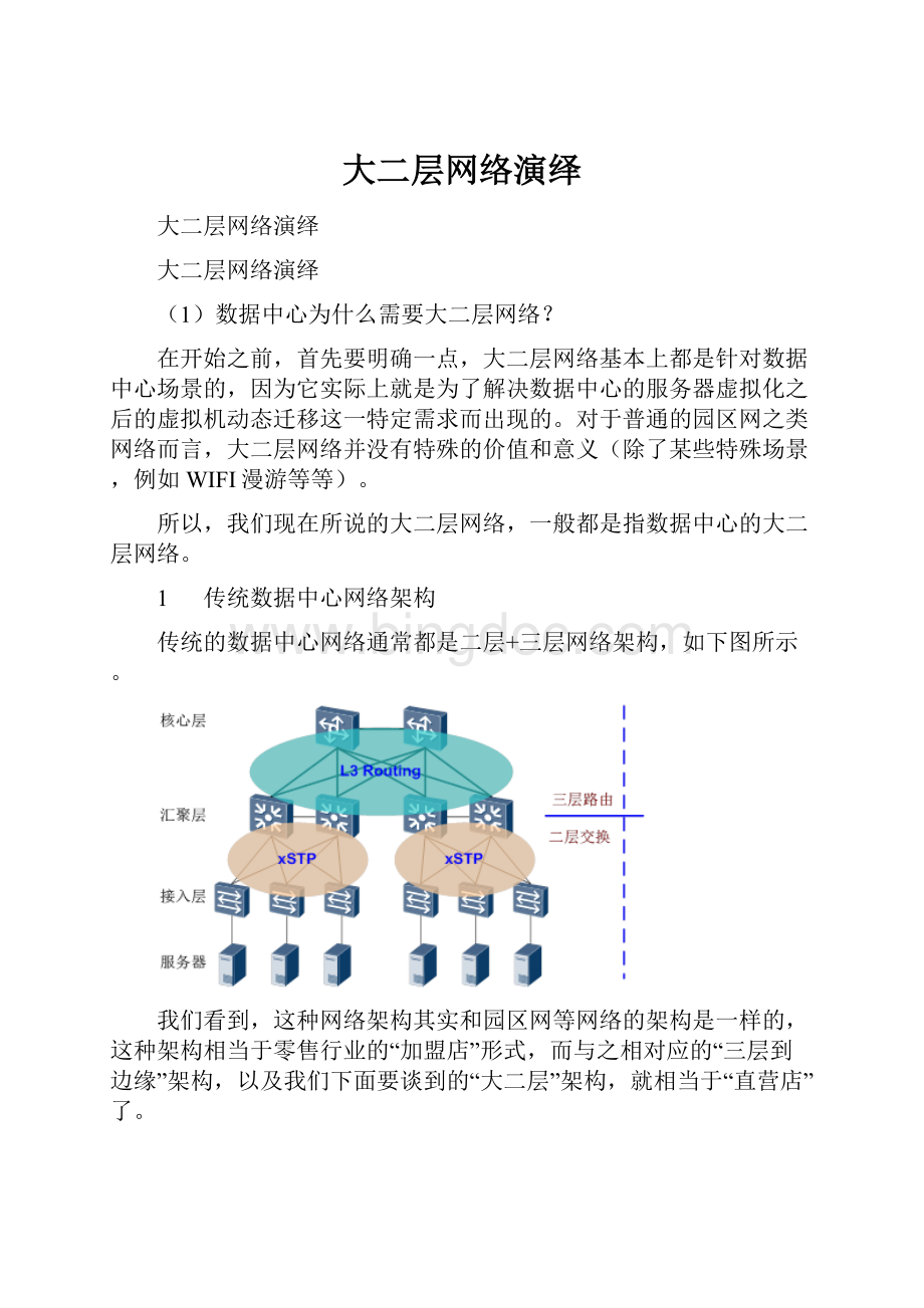 大二层网络演绎Word文档格式.docx