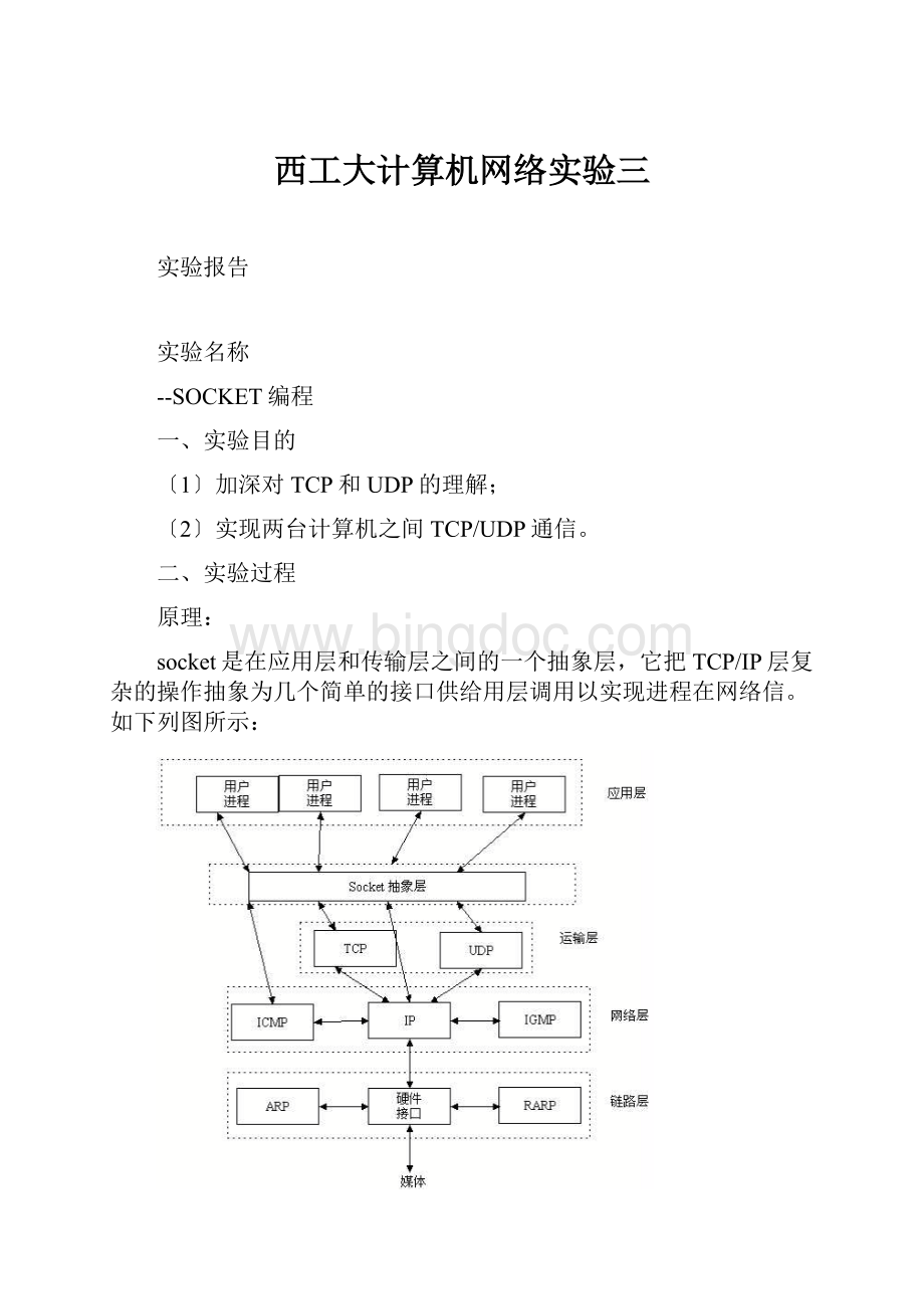 西工大计算机网络实验三文档格式.docx_第1页