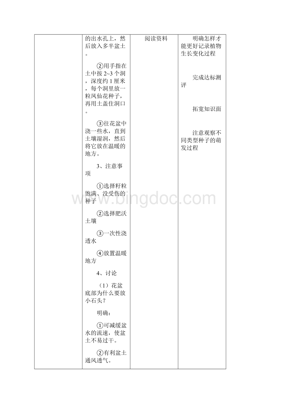 教科版四年级科学下册12《种植凤仙花》教案.docx_第3页