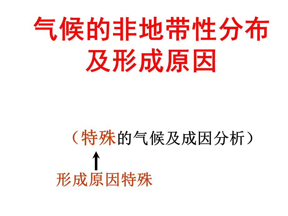 气候的非地带性分布及形成原因PPT格式课件下载.ppt_第1页